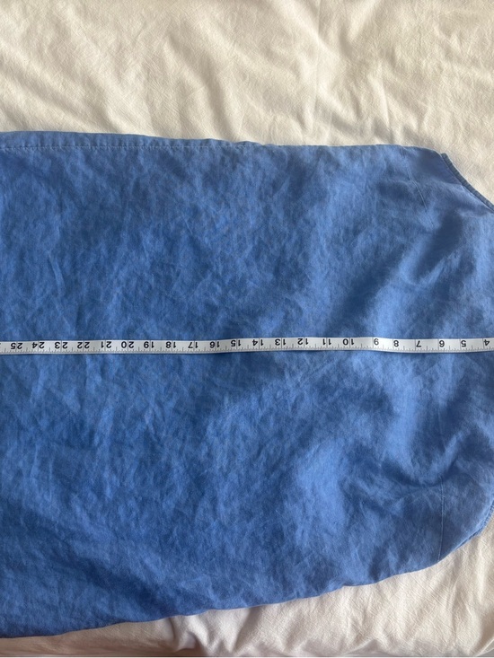 Linen Halter Midi Dress in Cornflower Blue - Picture 7 of 11